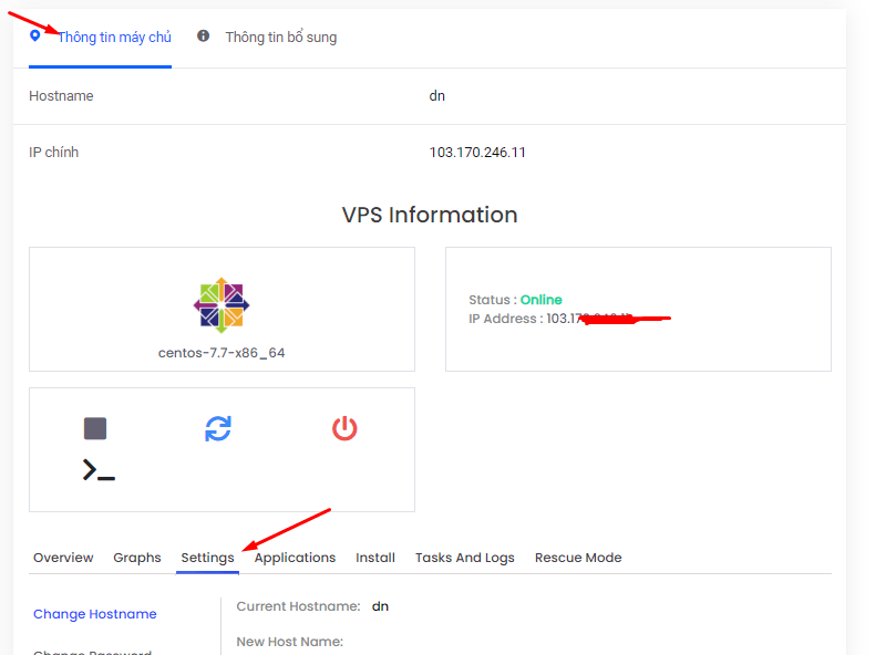 Hướng dẫn đặt đổi mật khẩu VPS SSD tại DNCLOUD