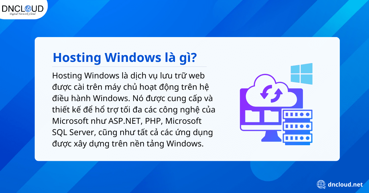 Khái niệm về hosting Windows là gì?